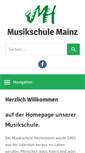 Mobile Screenshot of musikschule-mainz.de